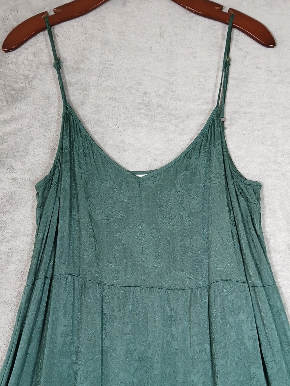 Auguste The Label Green Paisley-Texture Womens Dress Size 10 US